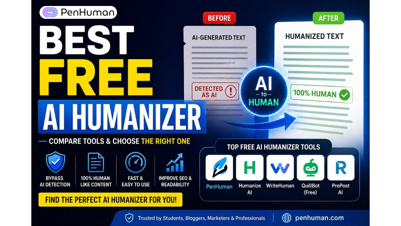 Best Free AI Humanizer in 2026 – Compare Tools & Choose the Right One